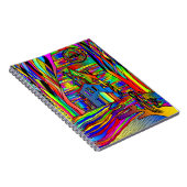 Halloween Spuk House Beängstigend Abstrakt farbenf Notizblock (Rechte Seite)