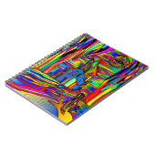 Halloween Spuk House Beängstigend Abstrakt farbenf Notizblock (Linke Seite)