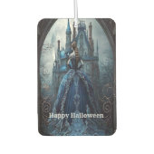 Halloween Spuk House Blue Night Beängstigend Autolufterfrischer (Vorderseite)