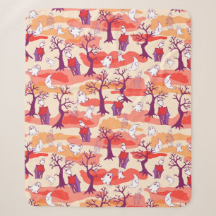 Halloween Spuk House Colorful Sherpa Blanket Sherpadecke