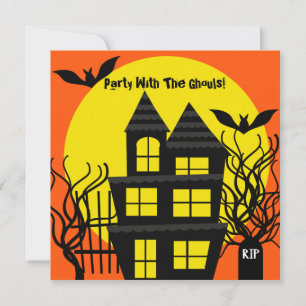 Halloween Spuk House Custom Einladung