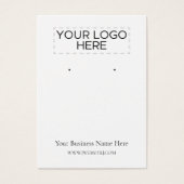 Halloween Spuk House Earring Display Card (Vorderseite)