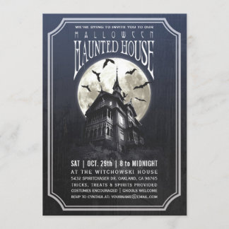 Halloween Spuk House Einladungen