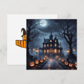 Halloween Spuk House Feiertagskarte (Vorne/Hinten)
