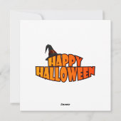 Halloween Spuk House Feiertagskarte (Rückseite)