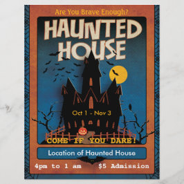 Halloween Spuk House Flyer