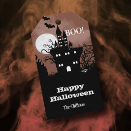 Halloween Spuk House Gefallen Tags Geschenkanhänger