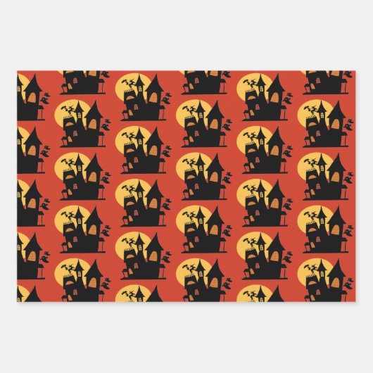 Halloween Spuk House Geschenkpapier Set (Vorderseite 2)