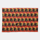 Halloween Spuk House Geschirrtuch (Horizontal)