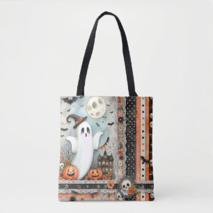 Halloween Spuk House Ghost Pumpkin Bats Tasche
