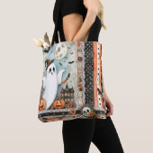 Halloween Spuk House Ghost Pumpkin Bats Tasche (Von Nahem)