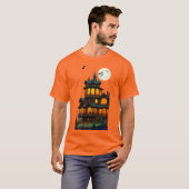 Halloween Spuk House Holiday T - Shirt (Vorne ganz)