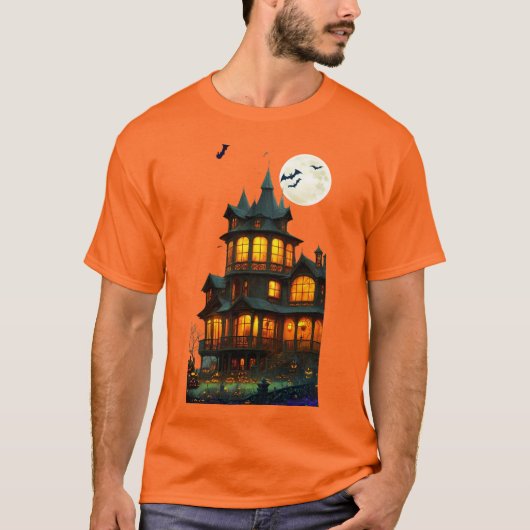 Halloween Spuk House Holiday T - Shirt (Vorderseite)