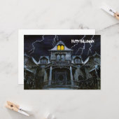 Halloween Spuk House Karte (Vorderseite/Rückseite Beispiel)