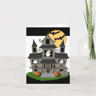 Halloween Spuk House Karte