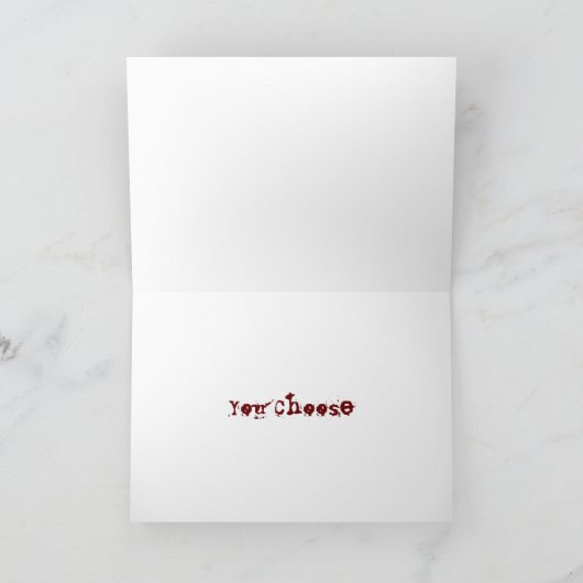 Halloween Spuk House Karte (Innenseite)