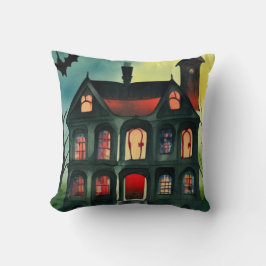 Halloween Spuk House Kissen