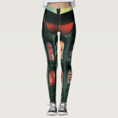 Halloween Spuk House Leggings (Vorderseite)