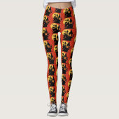 Halloween Spuk House Leggings Spooky Party Wear (Vorderseite)