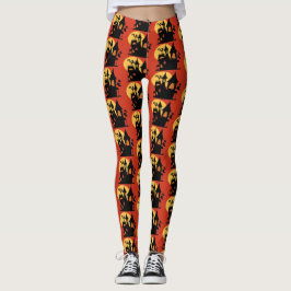 Halloween Spuk House Leggings Spooky Party Wear