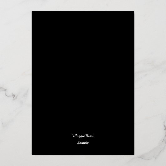 Halloween Spuk House Mason Jar Kostüm Süß 16 Folieneinladung (Rückseite)