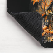 Halloween Spuk House mit Pumpkins & Foliage Mousepad (Ecke)