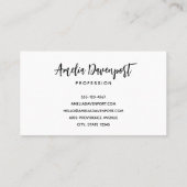 Halloween Spuk House mit Pumpkins & Foliage Visitenkarte (Rückseite)