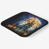 Halloween Spuk House mit Pumpkins Party Pappteller (Gewinkelt)