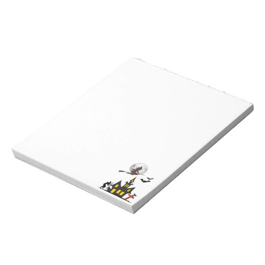 Halloween Spuk House Notepad Notizblock (Rotiert)
