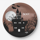 Halloween Spuk House Pappteller (Vorderseite)