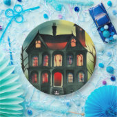 Halloween Spuk House Pappteller (Party)