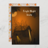 Halloween Spuk House Party Einladung (Vorne/Hinten)