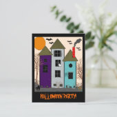 Halloween Spuk House Party Einladung (Stehend Vorderseite)