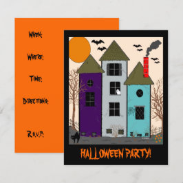 Halloween Spuk House Party Einladung