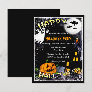 Halloween Spuk House Party Einladung