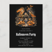 Halloween Spuk House Party Einladung Postkarte (Vorderseite)