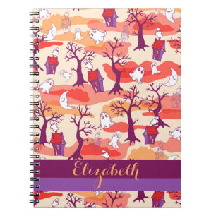 Halloween Spuk House Personalisiert-Notebook Notizblock