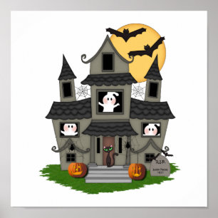 Halloween Spuk House Poster