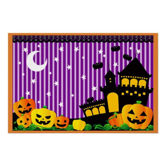 Halloween Spuk House Poster (Vorderseite)