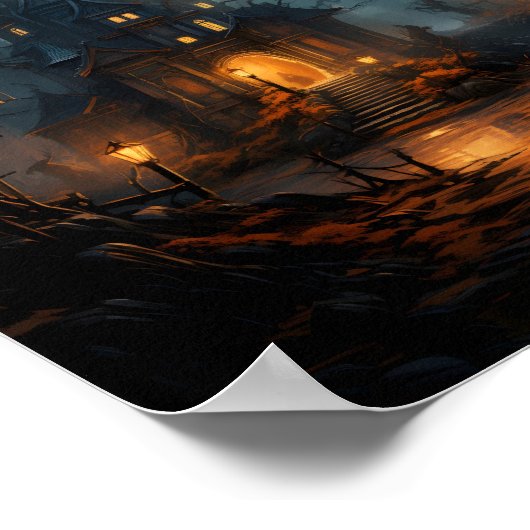 Halloween Spuk House Poster (Ecke)