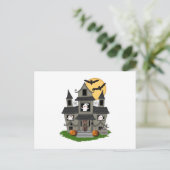 Halloween Spuk House Postkarte (Stehend Vorderseite)