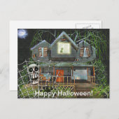 Halloween Spuk House Postkarte (Vorne/Hinten)