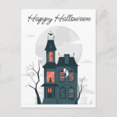 Halloween Spuk House Postkarte (Vorderseite)