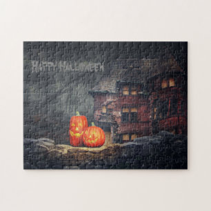 Halloween Spuk House Pumpkin-Kürbislaterne Puzzle