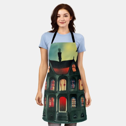 Halloween Spuk House Schürze (Getragen)