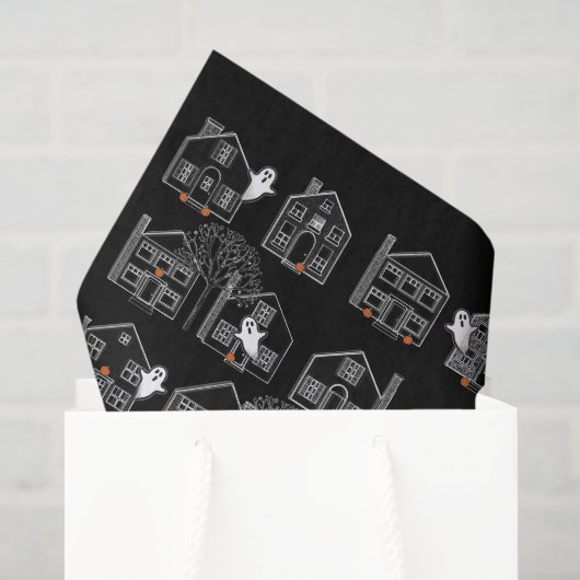 Halloween Spuk House Seidenpapier (Geschenktüte)