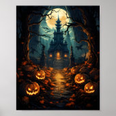 Halloween Spuk House Spooky Autumn Hexchy Vibe Poster (Vorne)