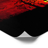 Halloween Spuk House Spooky Beängstigend Hexe Poster (Ecke)