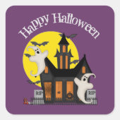 Halloween Spuk House Sticker (Vorderseite)