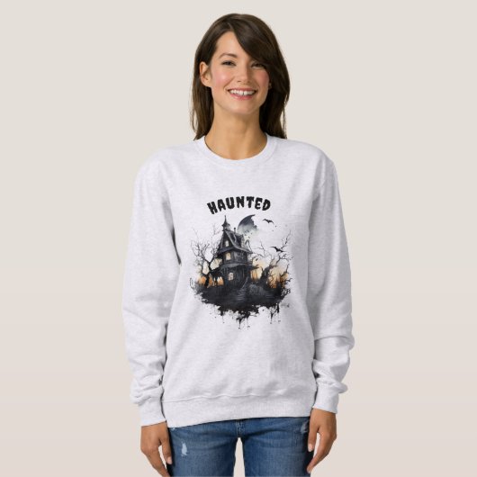 Halloween Spuk House Sweatshirt (Vorne ganz)